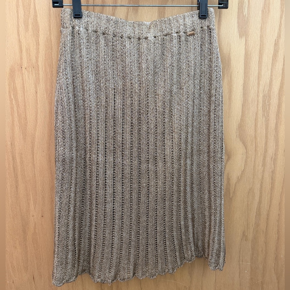 Women’s St. John Brown Woven Skirt